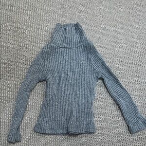 Jessica Simpson Charcoal Ribbed Sweater
